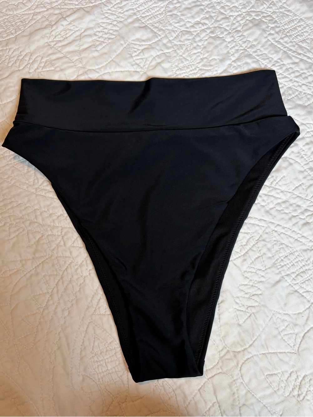 Aeries- Black High Waisted Bikini Bottoms